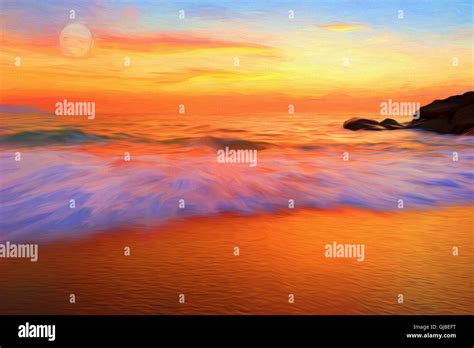 Abstract Beach Seascape Painting Hi Res Stock Photography And Images