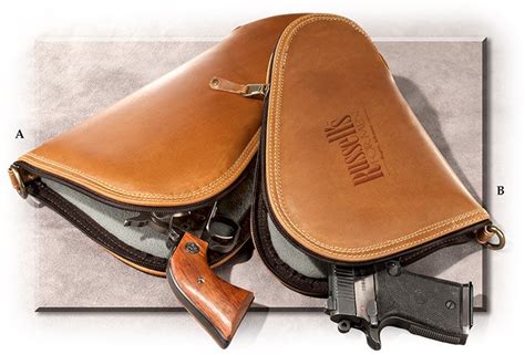 Genuine Buffalo Leather Pistol Cases Russells For Men