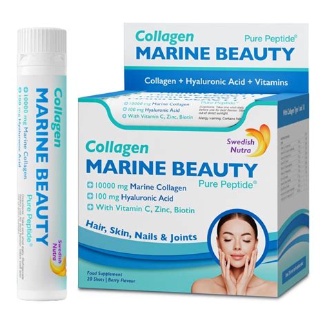 Marine Beauty Рибен Колаген 10000 мг с хиалуронова киселина 100 мг 20