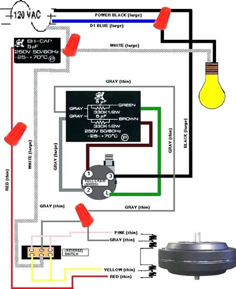 3 Wire Exhaust Fan Wiring Diagram With Capacitor
