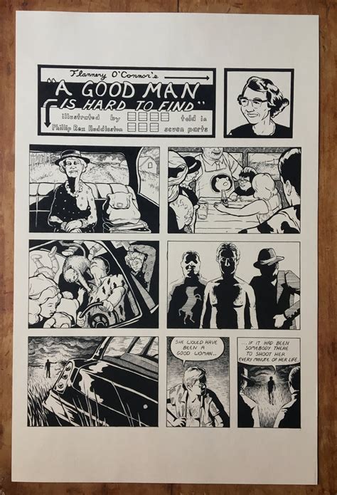 Literary Print Flannery Oconnors A Good Man Etsy