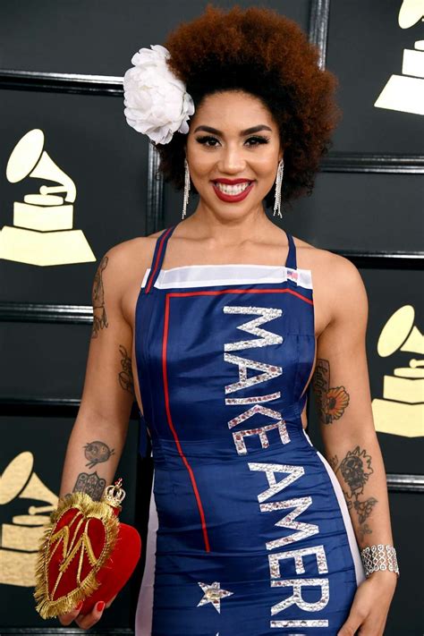 Singer Joy Villa Wears Make America Great Again Trump Dress To The Grammys