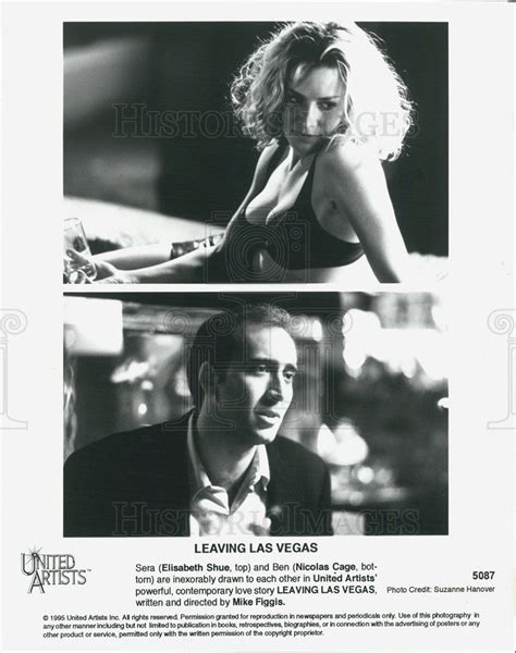 Nicholas Cage Actor Elisabeth Shue Actress Leaving Las Vegas 1995