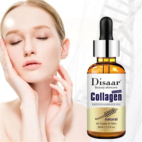 Collagen Serum Liquid Moisturizing Brightening Skin Facial Fine Line