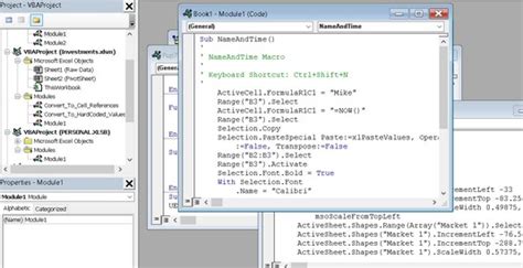 Excel Vba Coding Working With A Code Window Dummies