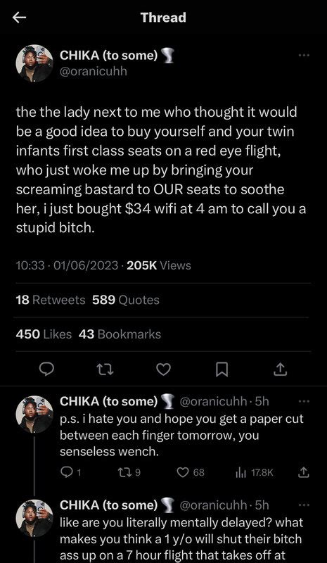Female Rapper Chika Gets Roasted For Disrespecting Ti Tiny S Granddaughter On Plane