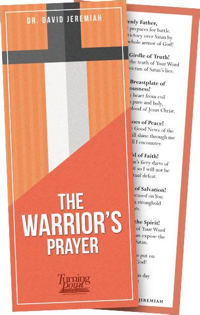 The Warriors Prayer Bookmark