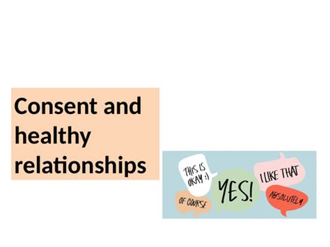 Pshe Consent And Healthy Relationships Teaching Resources