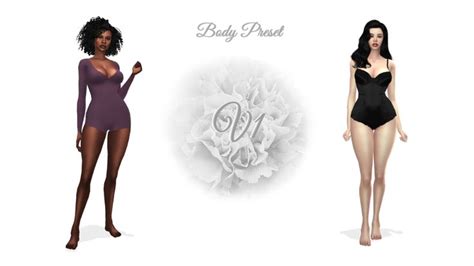 Black Sims Body Preset Cc Sims 4 Sims 4 Body Presets