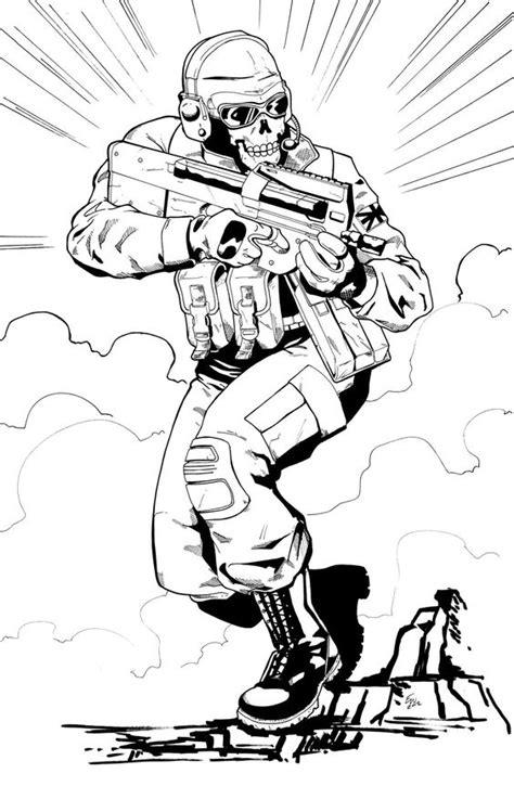 Call Of Duty Black Ops Coloring Page Coloring Home