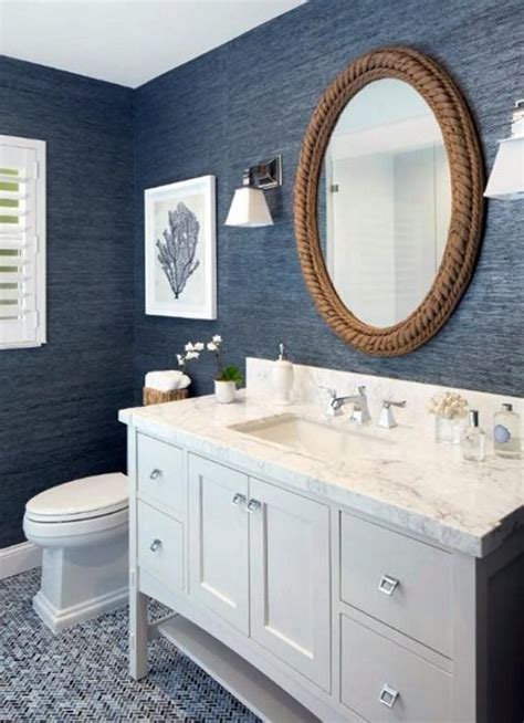 Wonderful Blue And White Bathroom Decor And 100 Ideas White Bathroom