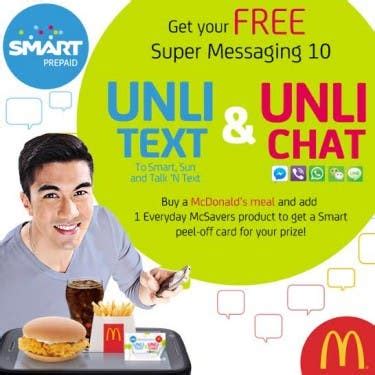 Malaysian operator celcom axiata has introduced its mega family line unlimited tariff plan. Get Free Smart Super Messaging 10 Coupon with McDonald's ...
