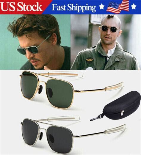 Aviator Sunglasses Premium Military Pilot Ultraviolet Mens Polarized Sunglasses Bed