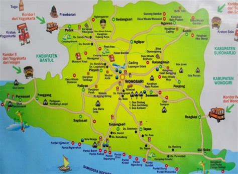 Peta Wisata Di Gunung Kidul Sewa Mobil Di Yogyakarta Ke Borobudur