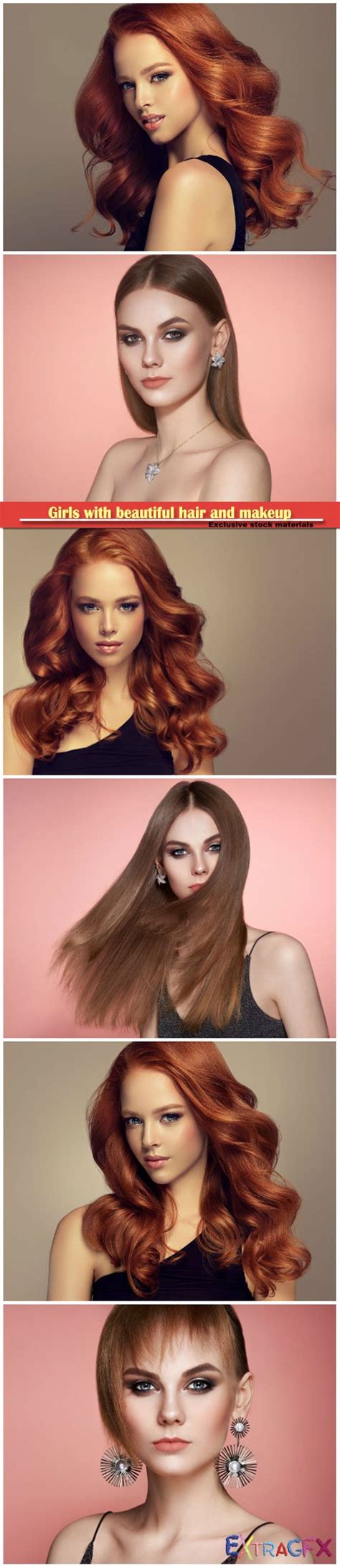 Girls With Beautiful Hair And Makeup Extragfx Free Graphic Portal