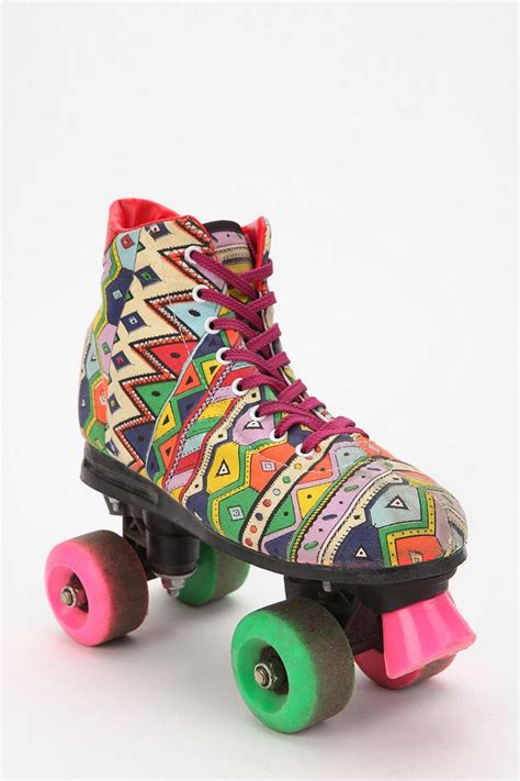 Urban Outfitters Vintage 80s Party Print Roller Skate Roller Skate