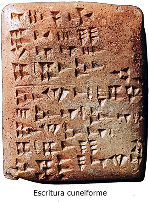 Evolução Da Escrita Escrita Cuneiforme