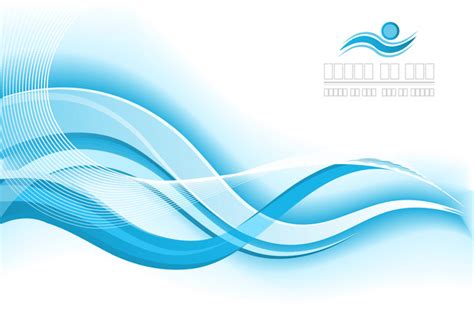 Light Blue Wavy Abstract Background Vector 05 Free Download