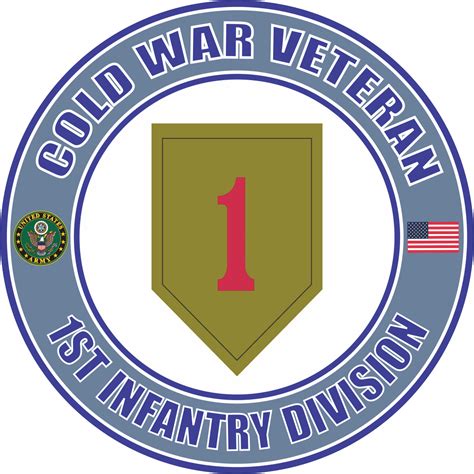 Us Army Cold War 1st Infantry Division Veteran Decal 1st Infantry