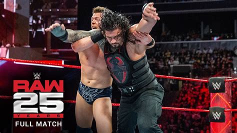 Full Match Roman Reigns Vs The Miz Intercontinental Title Match Raw January 22 2018