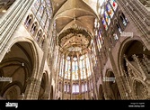 Interior de la Basílica de Saint-Denis, París, Francia. La Iglesia ...