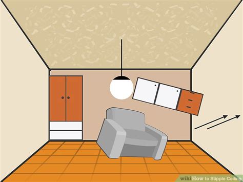 Stipple or popcorn ceilings are achieved when a special mix is blended with white paint and then sprayed or sponged onto the ceiling surface. 3 Ways to Stipple Ceiling - wikiHow