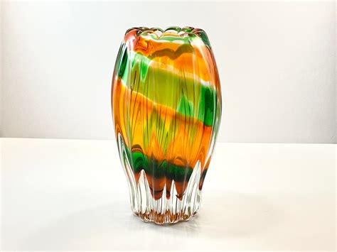 Sanyu Narumi Fantasy Art Glass Vase Osaka Japan Etsy Australia
