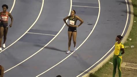 Maybe you would like to learn more about one of these? OLYMPIC CHAMPION ELAINE THOMPSON IN HER FIRST 60m IN 2019 - Queens Grace Jackson Meet - YouTube