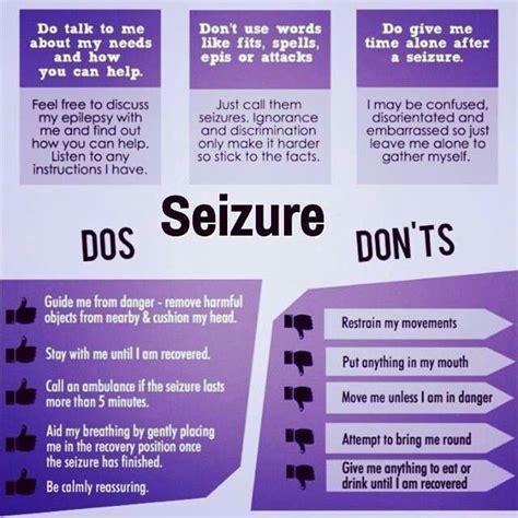 The Dos And Donts Of Seizure Response Epilepsy Facts Epilepsy