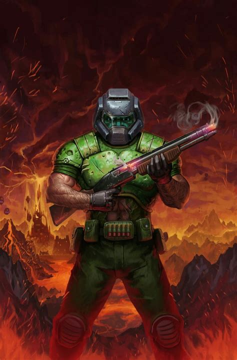 Doomguy Doom Marine Or Doomslayer Doom General Doomworld
