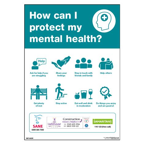how can i protect my mental health mental health safety signs signage enfield safety