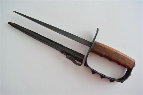 Sold Price 1917 Ww1 Us Trench Fighting Knuckle Duster Knife February