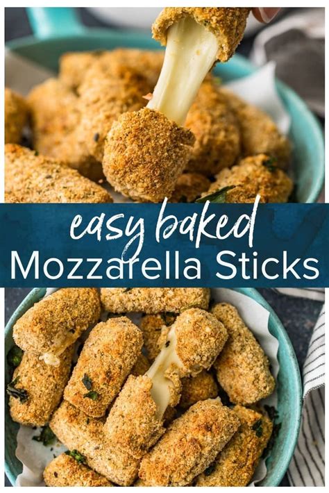 This Recipe For Baked Mozzarella Sticks Is A Real Treat Crispy On The