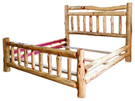Are equipped with both durable and adjustable features making them very popular among customers. Rustic Red Cedar Log Bedroom Set Queen Bed, 4-Drawer ...