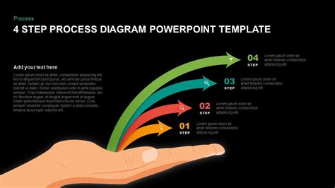 4 Step Process Diagram Template For Powerpoint Amp Keynote