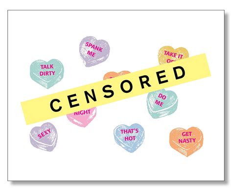 Naughty Valentines Valentine Day Love Candy Quotes Spank Me Heart