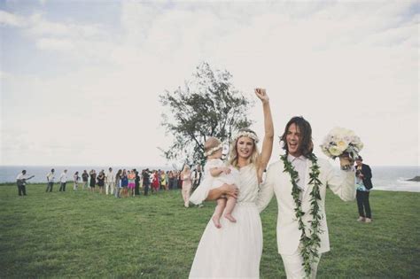 model tori praver surfer danny fuller s bohemian kauai wedding kauai