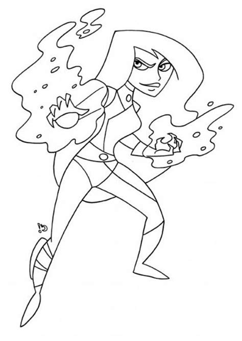 Kim Possible Coloring Coloring Pages