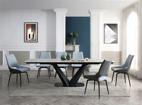 Ceramic Top Extendable Dining Table 9189 By Esf Mig Furniture