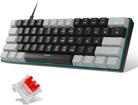 60 Mechanical Keyboardmagegee Gaming Keyboard With Red Switches And