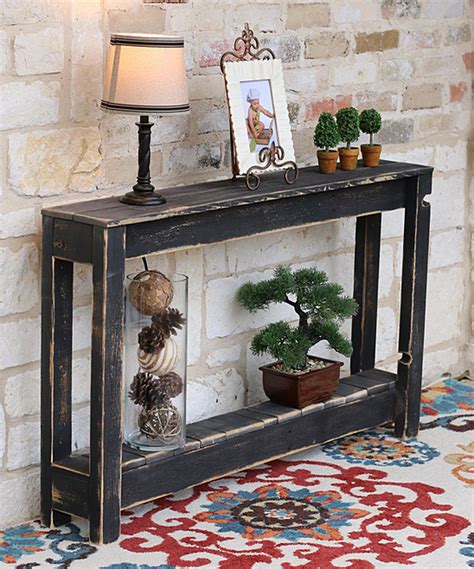 Take A Look At This Black 46 Rustic Entryway Table Today Rustic