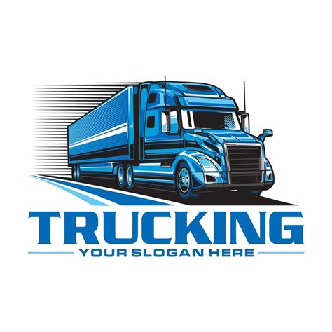 Trucking Logo Semi Trailer Truck Logo 5893311 Vector Art At Vecteezy