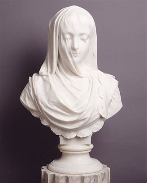 Beautifully Crafted Th Century Sculpture Is Covered With A Transparent Marble Veil