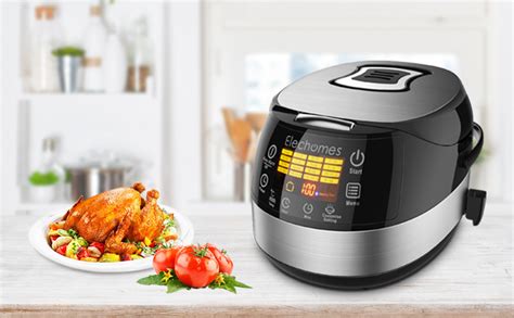 Amazon Com Led Touch Control Multi Function Rice Cooker Cr Home