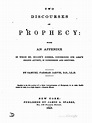 Two Discourses On Prophecy by Samuel Farmar Jarvis, 1843 | PDF ...