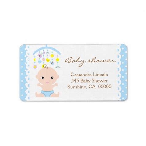 Cute Baby Shower Or Baby Business Custom Address Labels Custom Address