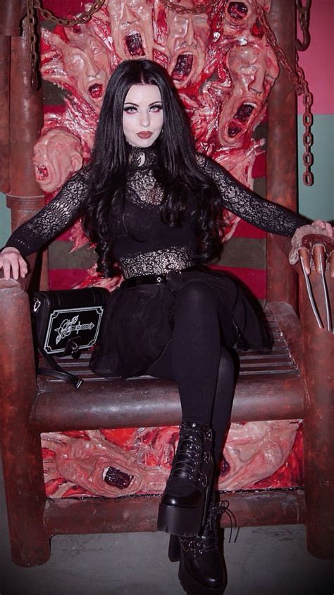 Kristiana Hot Goth Girls Goth Beauty Gothic Fashion Women