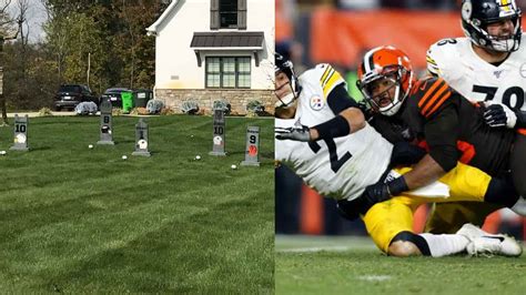 Twitter Reacts To Myles Garrett Decorating His House Lawn With