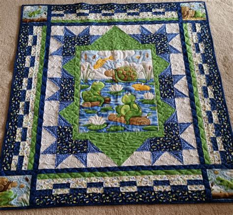 Mountain Quiltworks Turtle Baby Quilt Finished For April Omg