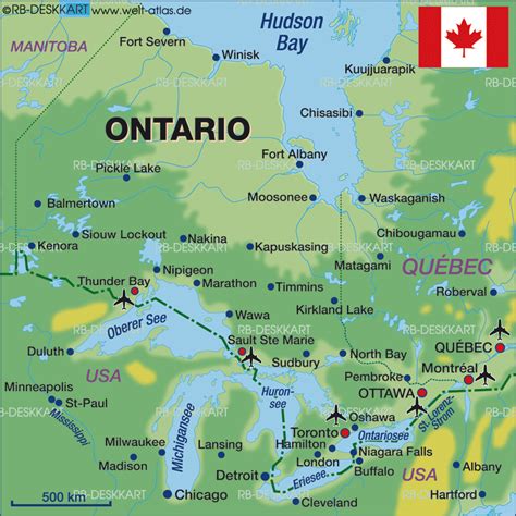 Toronto Ontario Canada Map System Map